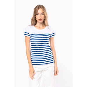 T-shirt marin col rond Bio femme