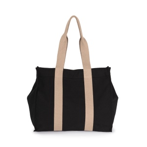 Grand sac shopping à soufflet recyclé