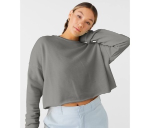Sweat col rond femme court