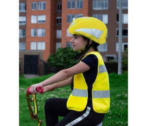 Housse de casque haute visibilité