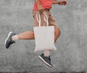 Sac shopping en coton recyclé
