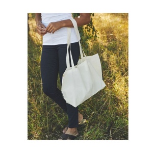 Shopping bag with gusset