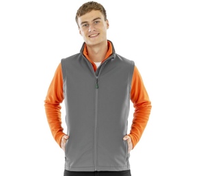 Bodywarmer softshell homme en polyester recyclé