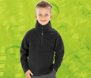 Polaire col zippé enfant en polyester recyclé