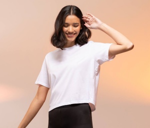 Tee-shirt court femme