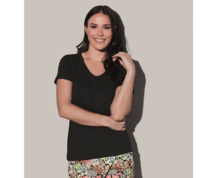Tee-shirt femme col V