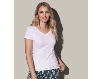 Tee-shirt femme col V