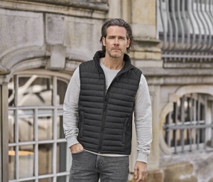 Bodywarmer bi-matière homme