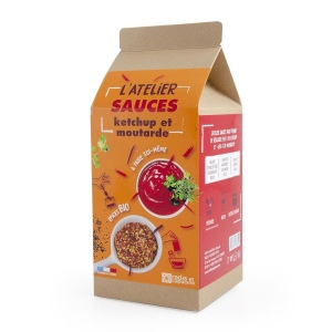 L'atelier sauces ketchup et moutarde bio