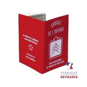 Porte-cartes grise 4 volets (2 opaque/2 cristal)
