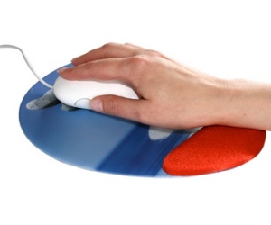 Tapis de souris QUADRO-pad avec repose-poignet en mousse à mémoire