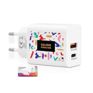 CHARGEUR SECTEUR RAPIDE 20 W SORTIES USB QC3.0 & TYPE-C PD