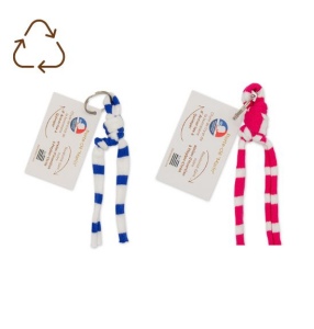 Porte-clés marin "noeud en bouteille'' mixte couleur