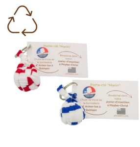Porte-clés marin boule de touline