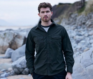 Chemise manches longues en polyester recyclé