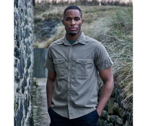 Chemise manches courtes en polyester recyclé