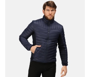 Veste matelassée bi-matière