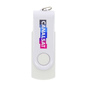 Clé USB Twister Blanc 1 GO