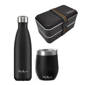 Set 3pièces -Lunchbox, Mug & Bouteille isotherme - LITTLE MARCEL