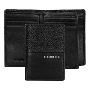 Porte-cartes Flap Oxford Noir