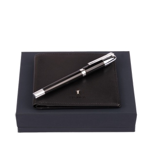 Parure Festina Noir (stylo roller & portefeuille)