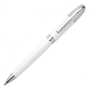 Stylo bille Classicals Chrome Blanc