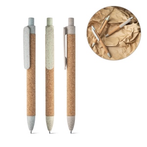 GOYA. Stylo à bille en liège et Fibre de paille de blé
