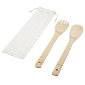 Cuillère et fourchette à salade Endiv en bambou