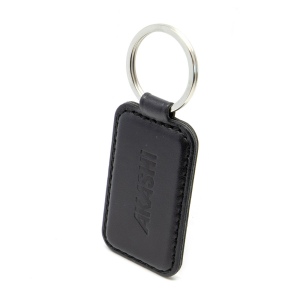 PORTE-CLE EN CUIR VERITABLE NOIR