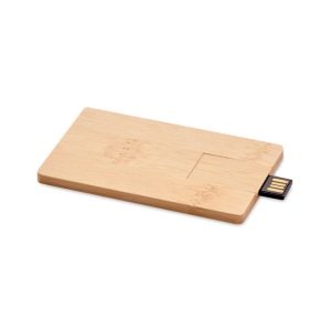 CREDITCARD PLUS - USB 16GB boitier bambou