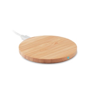 RUNDO + - Chargeur sans fil rond bambou