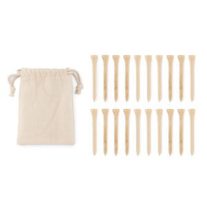 BIRDIE - 20 tees de golf en bambou