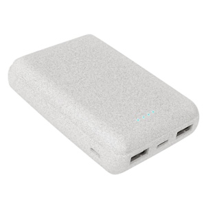 KOMUGI - BATTERIE DE SECOURS ECO - 10 000 MAH - EN PAILLE BLÉ RECYCLÉE