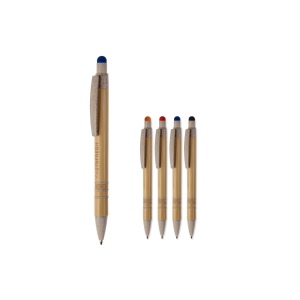 Stylo bille en bambou et paille de blé