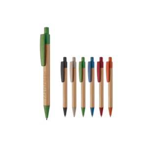  Stylo bille en bambou et paille de blé