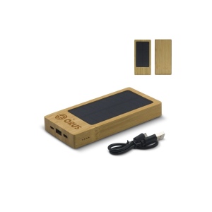  Powerbank bambou solaire 8.000mAh