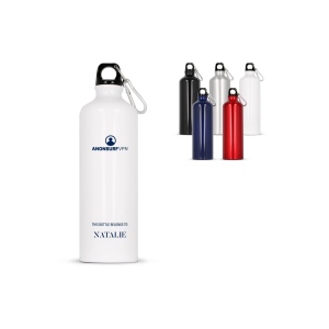 Bouteille d’eau en aluminium avec mousqueton 750ml