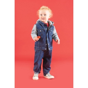 Veste en jean à capuche enfant
