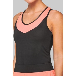 Débardeur de padel bicolore femme