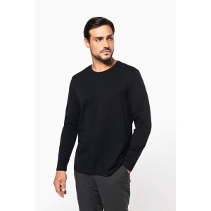 T-shirt Supima® col rond manches longues homme