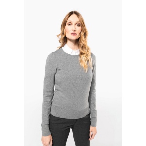 Pull Supima® col rond  femme