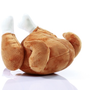 Peluche poulet pour chien