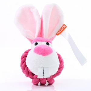 Peluche lapin pour chien