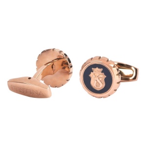 Boutons de manchette Chronobike Marine & RoseOr