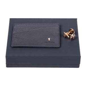 Parure Chronobike (porte-cartes & boutons de manchette)