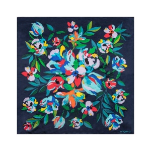 Foulard soie Paola Marine