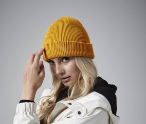 Bonnet nid d'abeille en coton organique