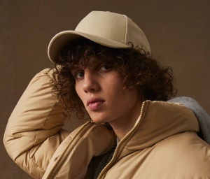Casquette en laine 5 pans