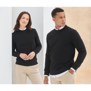Sweat en coton régénéré et en polyester recyclé