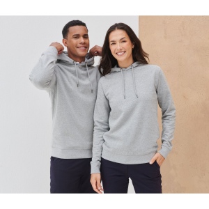 Sweat capuche en coton régénéré et en polyester recyclé